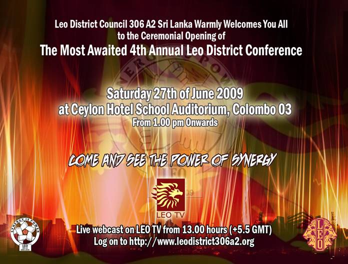 Invitation banner Leo district conference